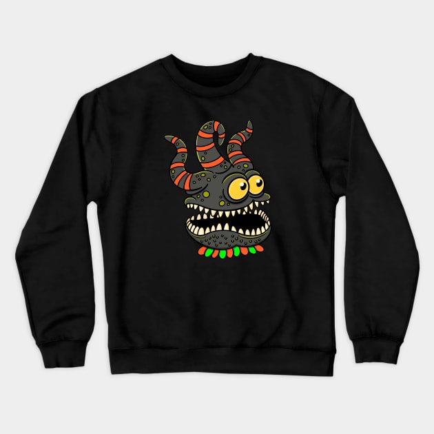 Harlequinn Demon Crewneck Sweatshirt by OrneryDevilDesign